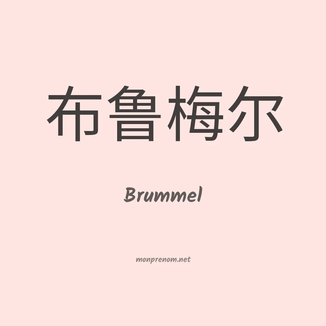 Brummel en chino