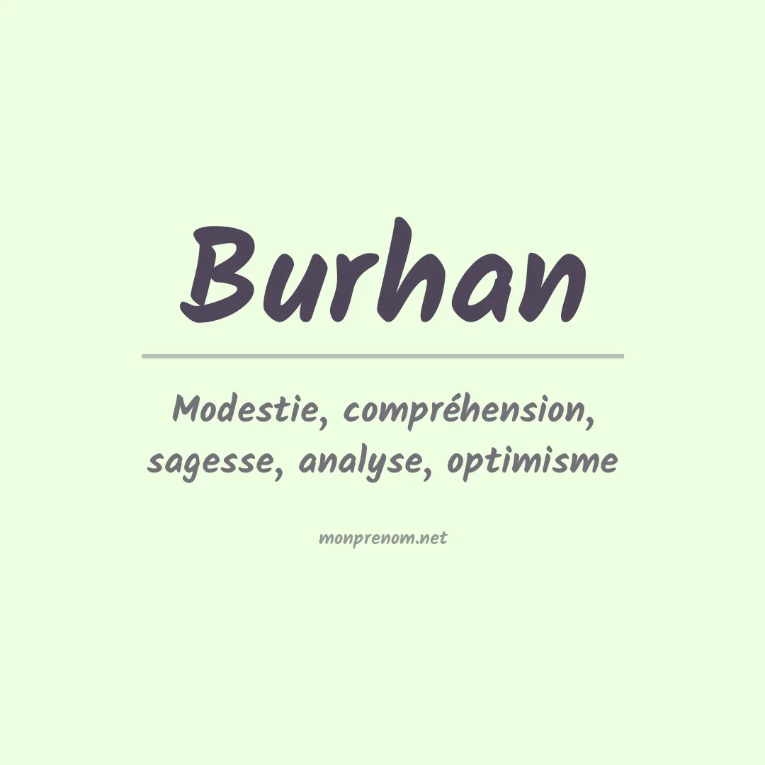 Signification du Prénom Burhan Signification du Prénom Burhan