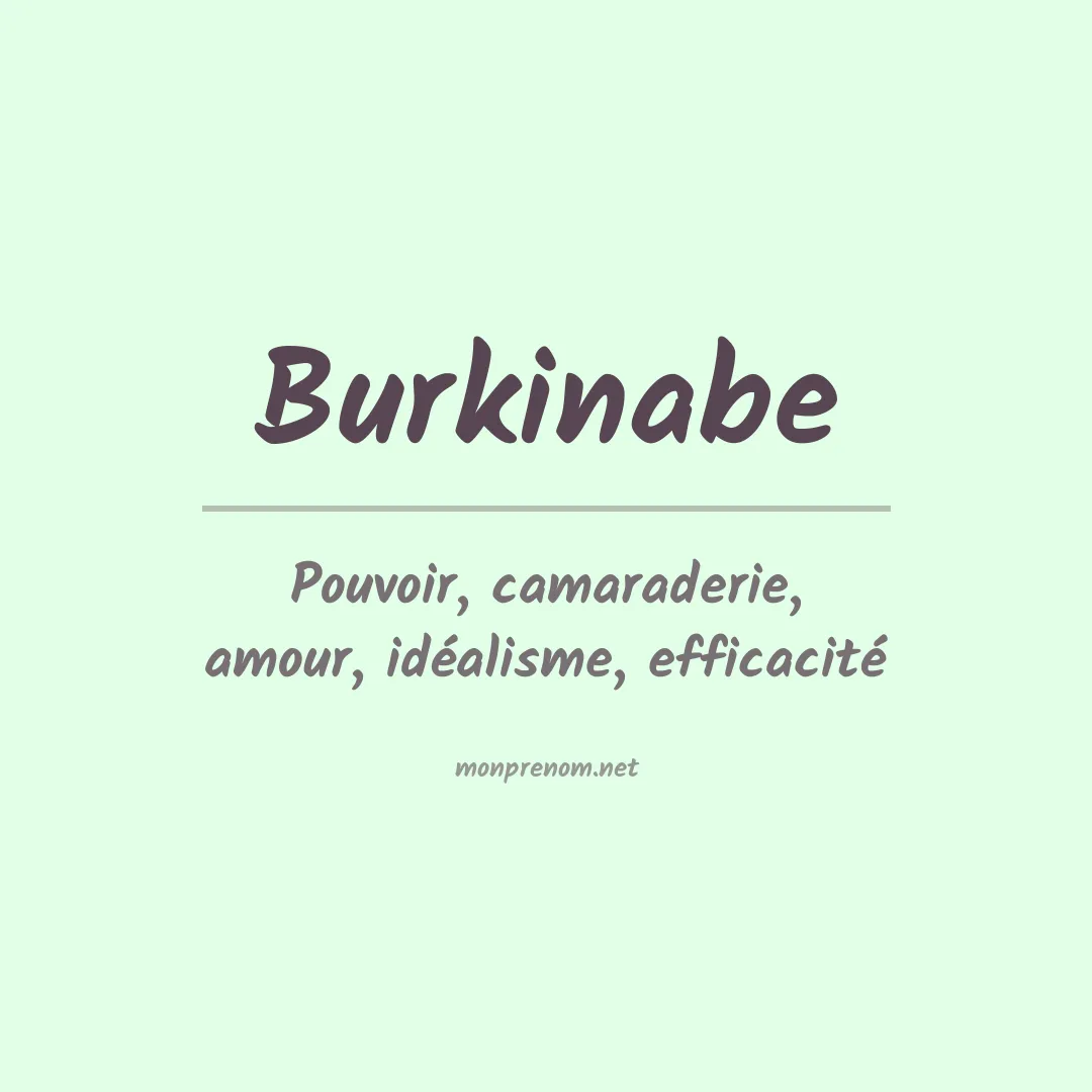 Signification du Prénom Burkinabe Signification du Prénom Burkinabe