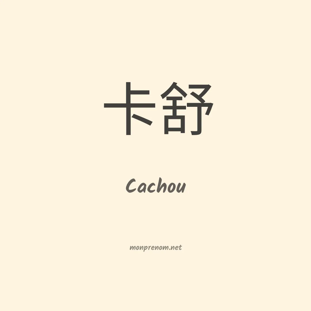 Cachou en chino