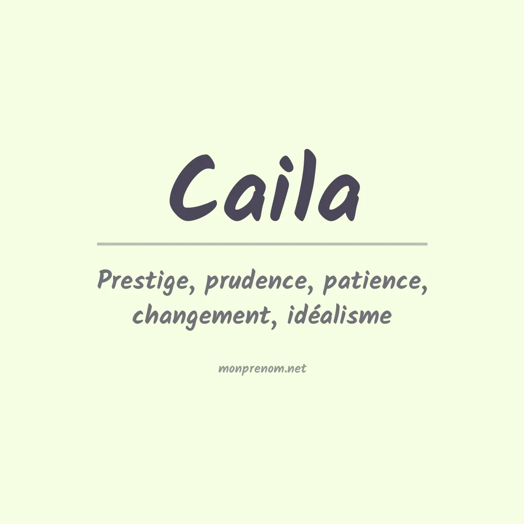 Signification du Prénom Caila