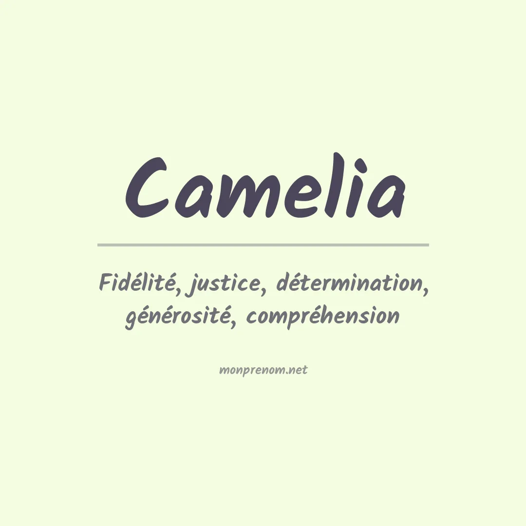 Signification du Prénom Camelia