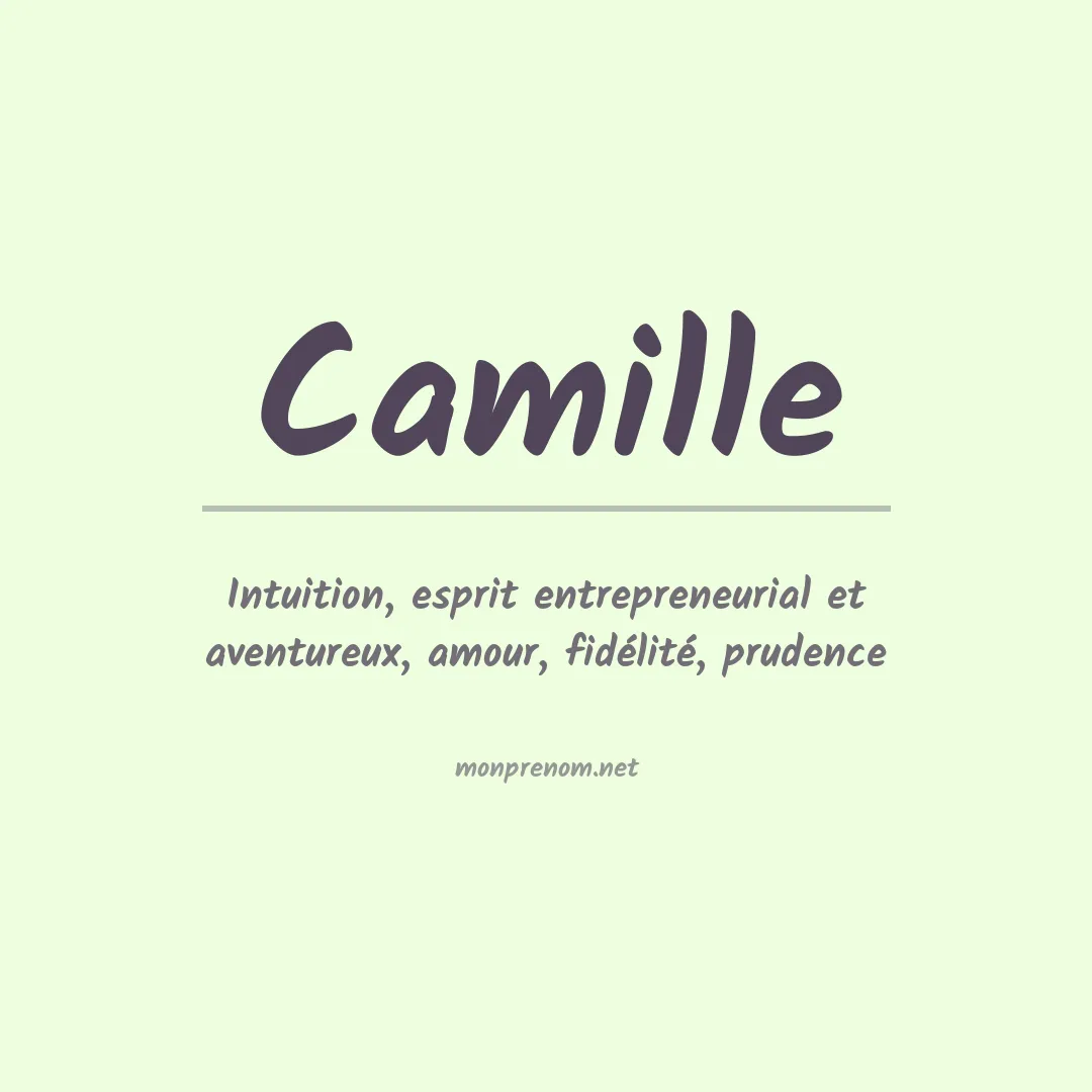 Signification du Prénom Camille