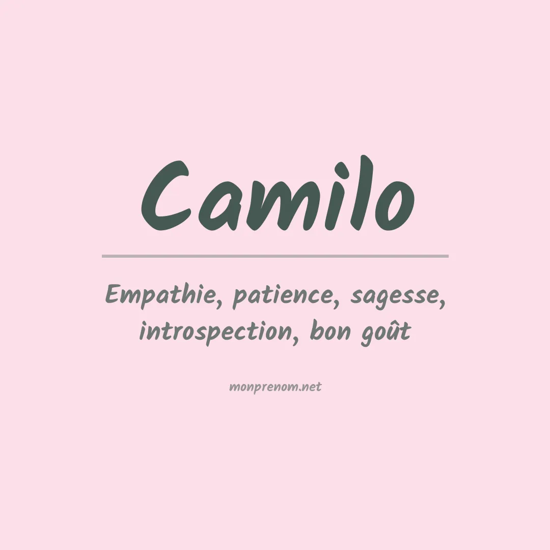 Signification du Prénom Camilo