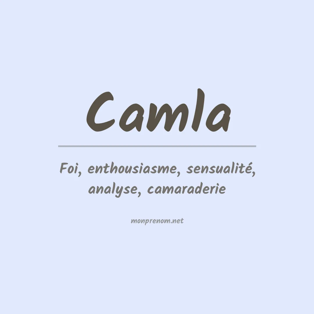 Signification du Prénom Camla