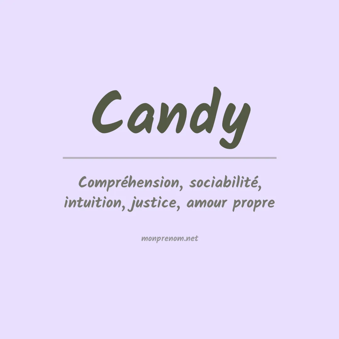 Signification du Prénom Candy