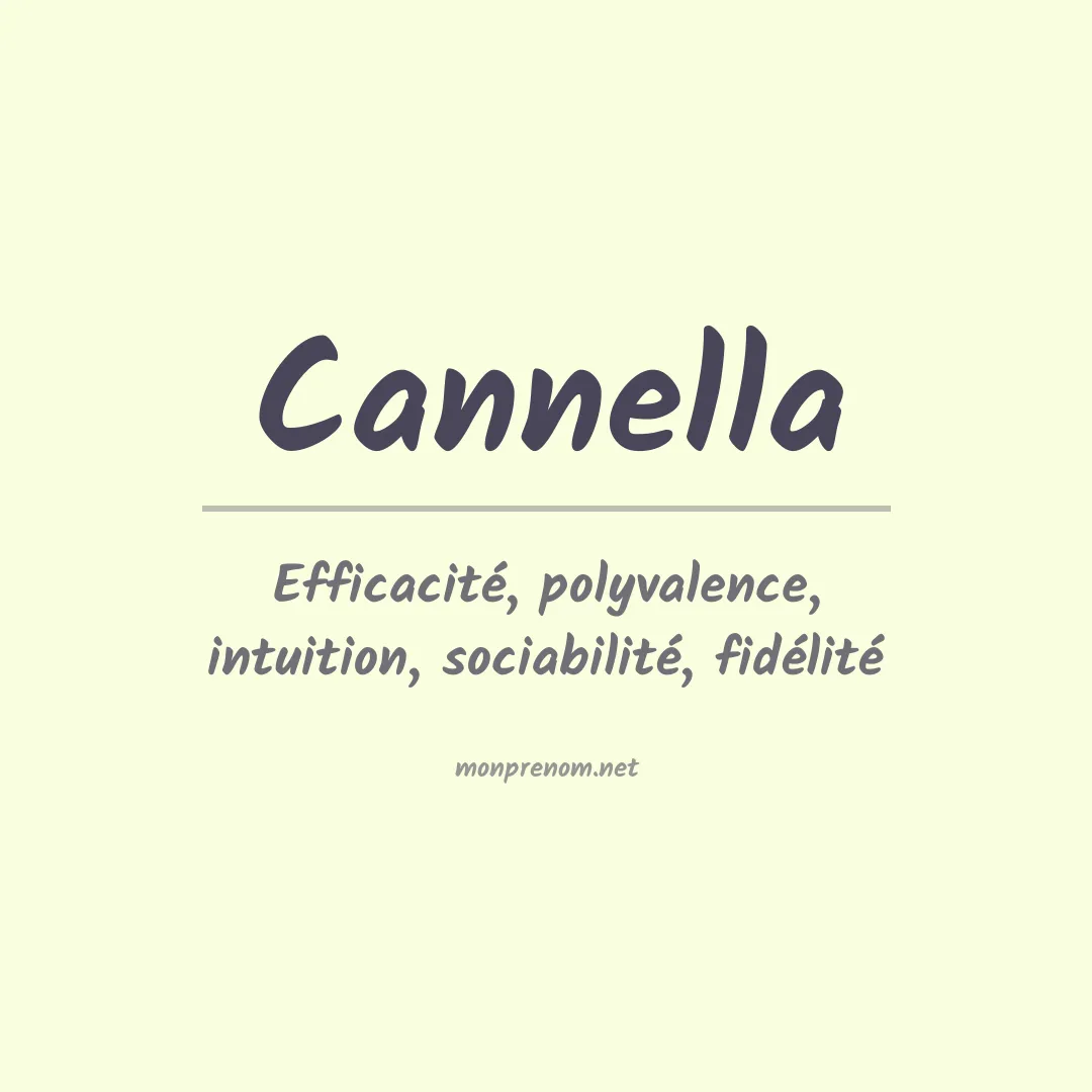 Signification du Prénom Cannella