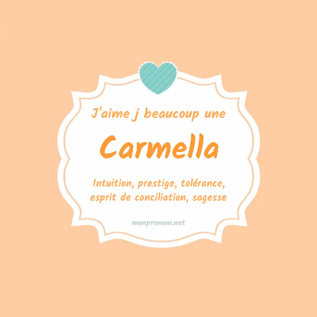 j'aime beaucoup Carmella