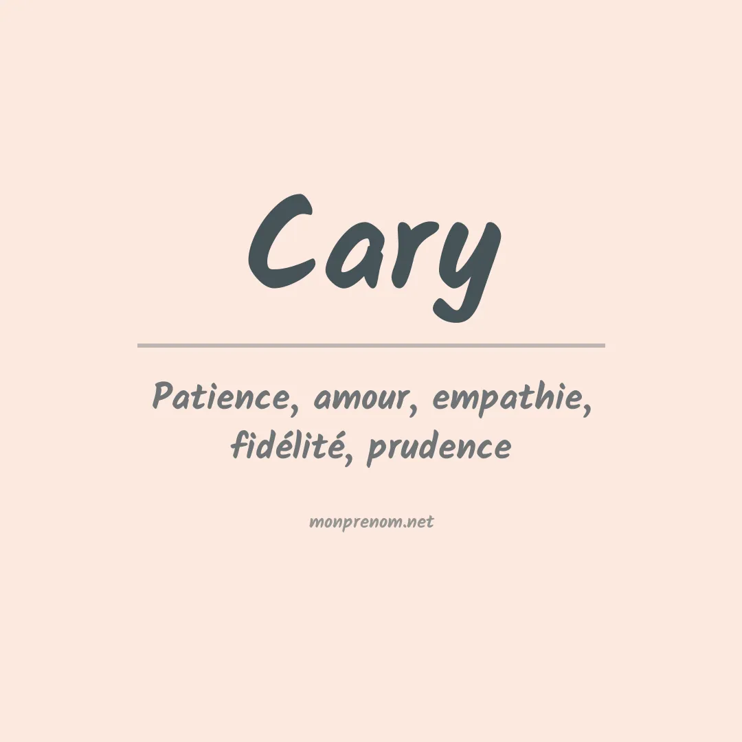 Signification du Prénom Cary