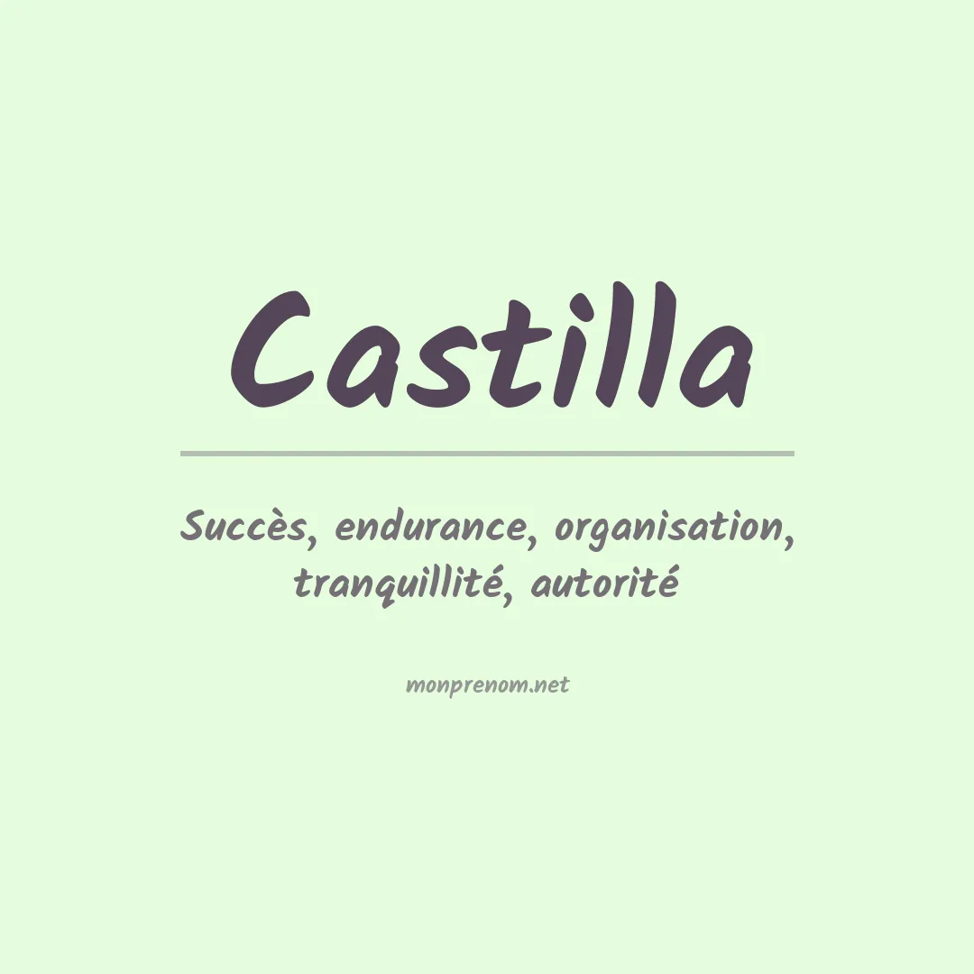Signification du Prénom Castilla