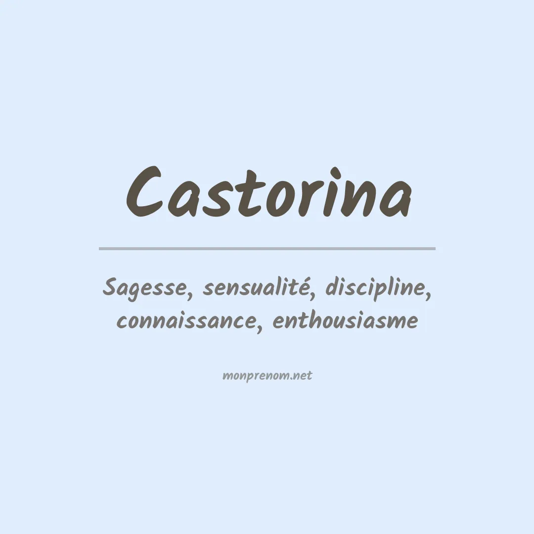 Signification du Prénom Castorina