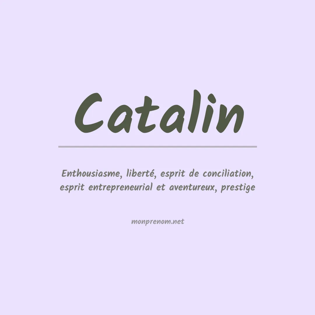Signification du Prénom Catalin Signification du Prénom Catalin