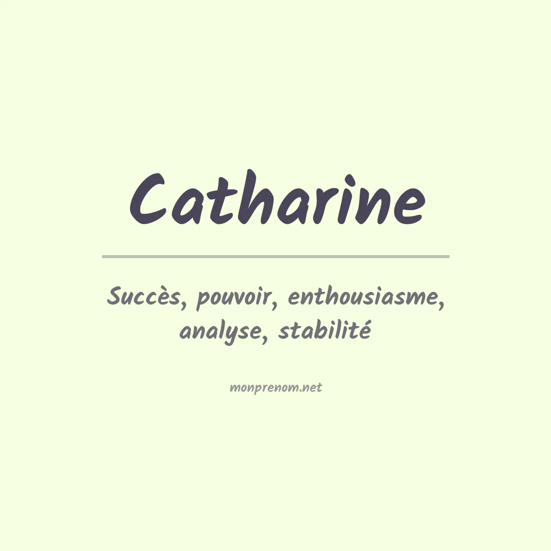 Signification du Prénom Catharine