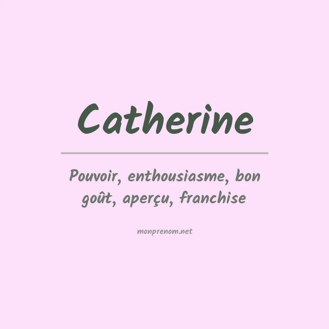 Signification du Prénom Catherine