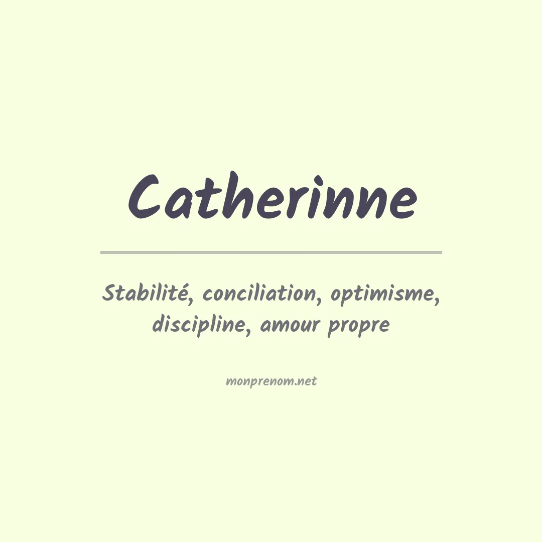 Signification du Prénom Catherinne