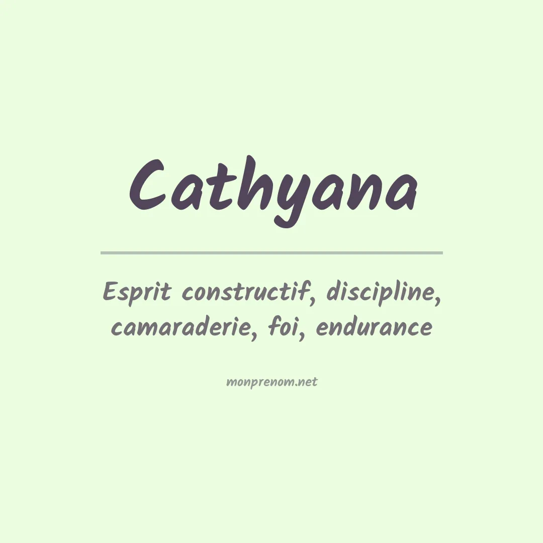 Signification du Prénom Cathyana Signification du Prénom Cathyana
