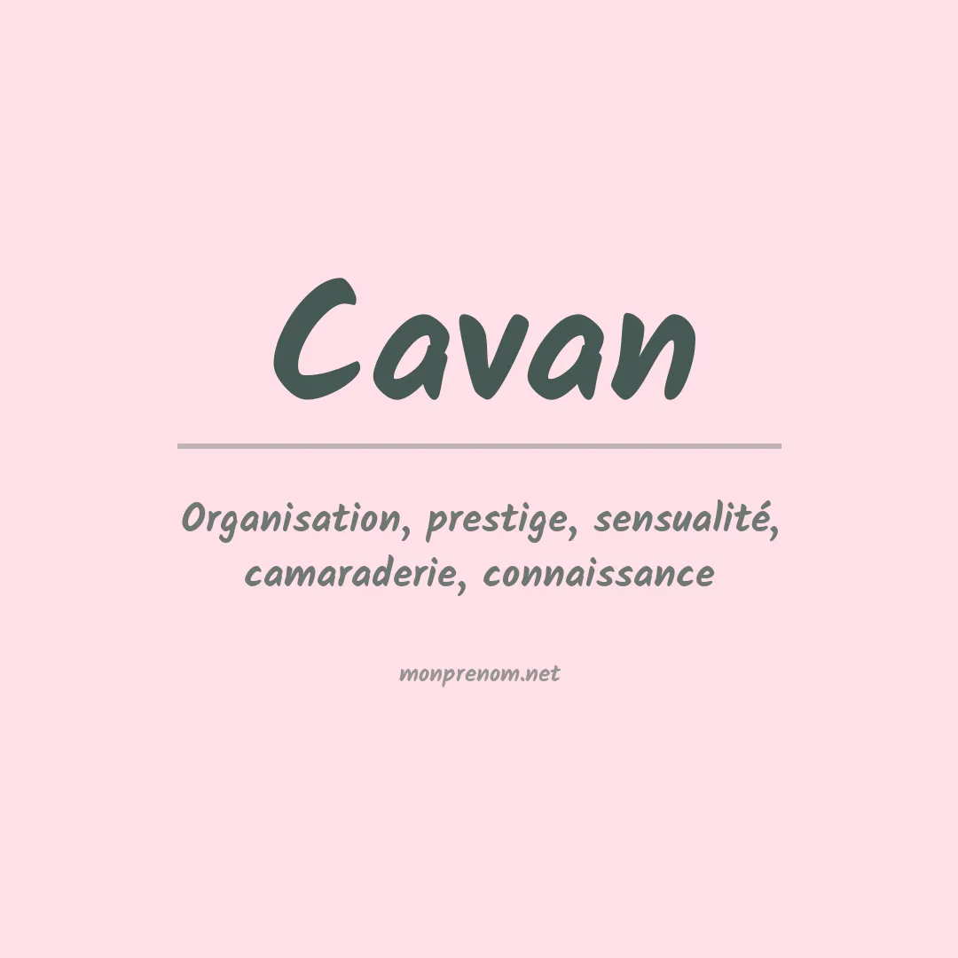 Signification du Prénom Cavan