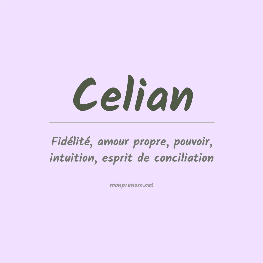 Signification du Prénom Celian