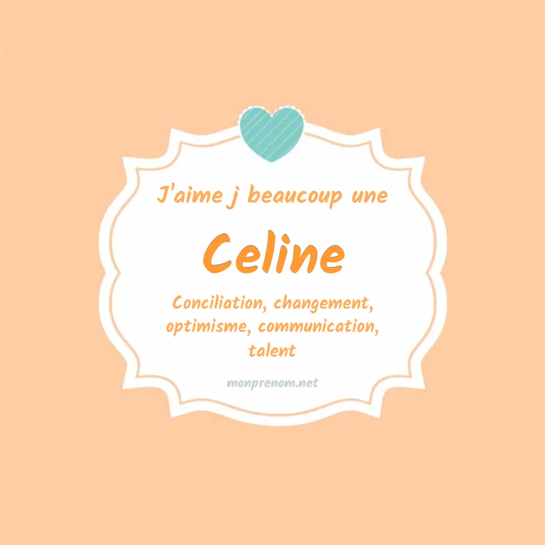 Signification du Pr nom Celine