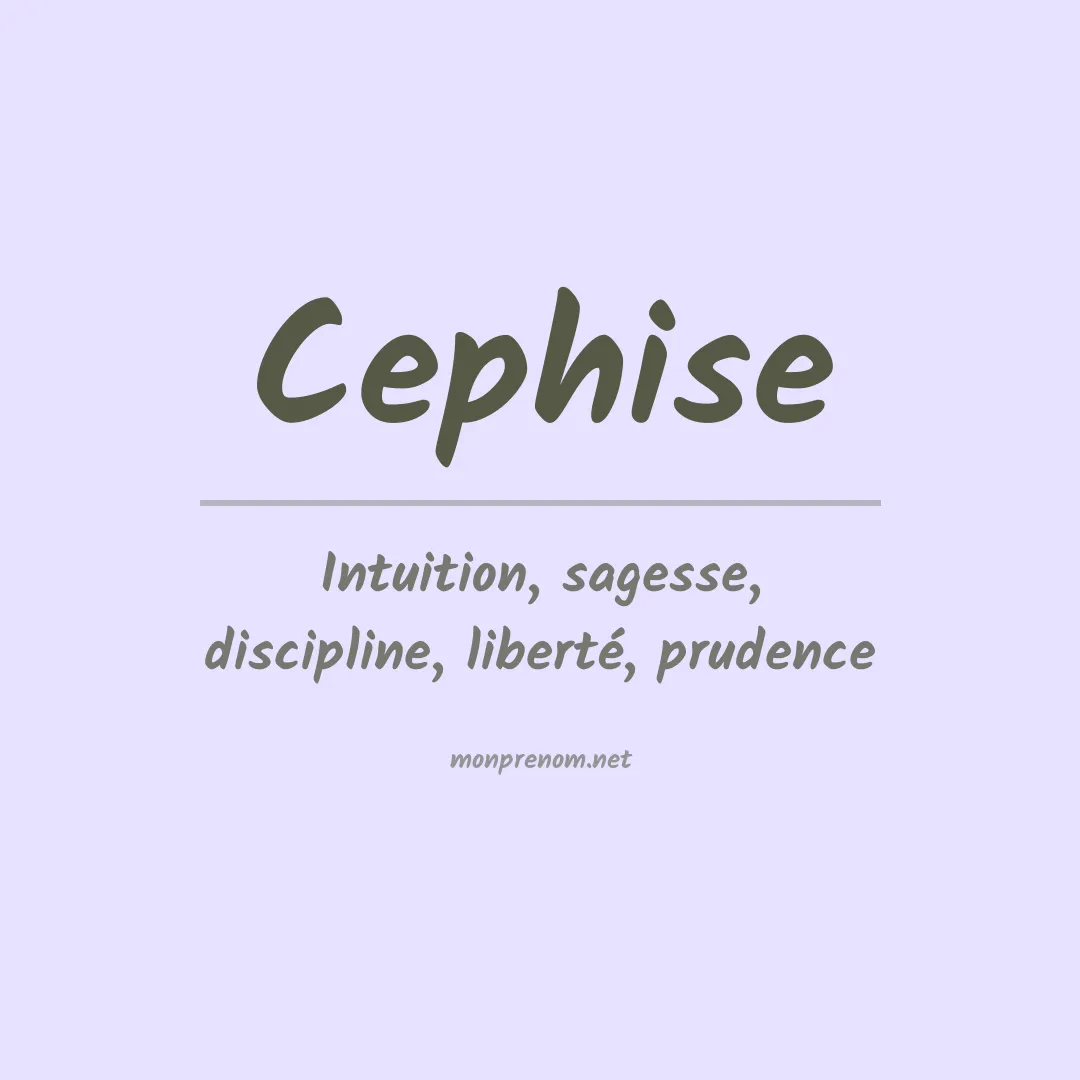 Signification du Prénom Cephise Signification du Prénom Cephise