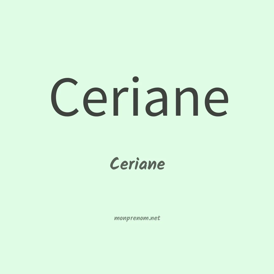 Ceriane en chino