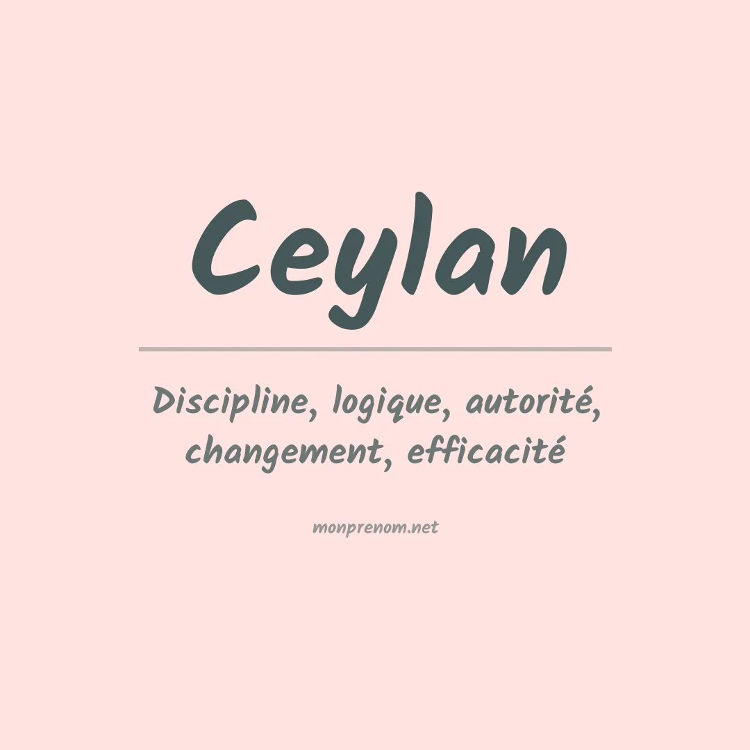 Signification du Prénom Ceylan Signification du Prénom Ceylan