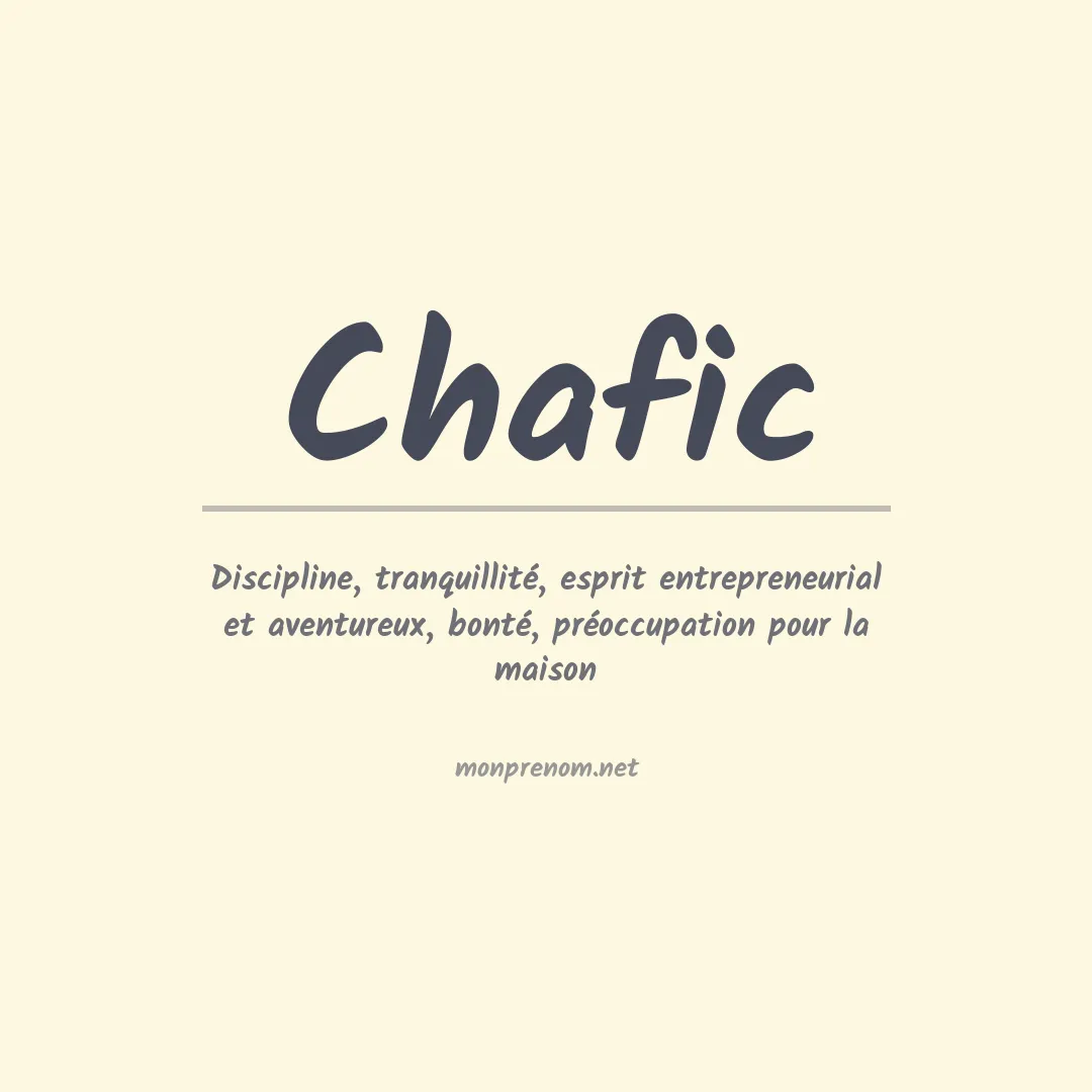 Signification du Prénom Chafic Signification du Prénom Chafic