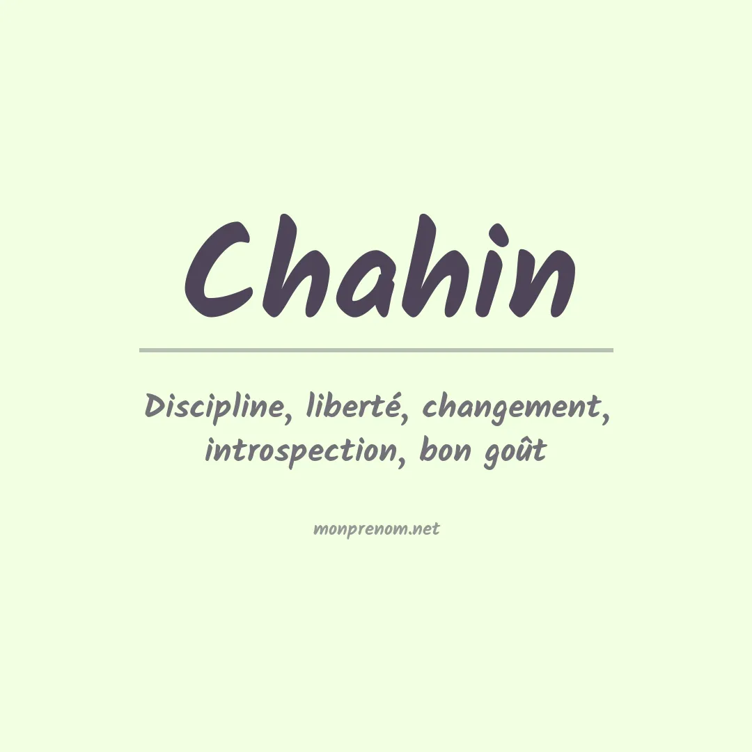 Signification du Prénom Chahin Signification du Prénom Chahin