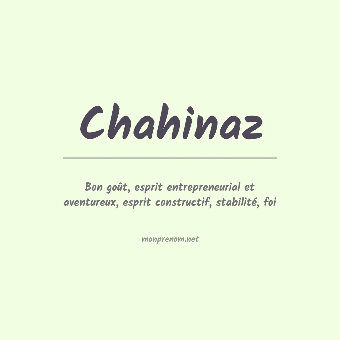Signification du Prénom Chahinaz Signification du Prénom Chahinaz