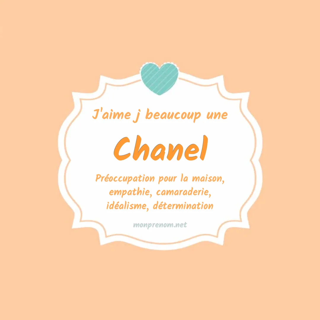 j'aime beaucoup Chanel