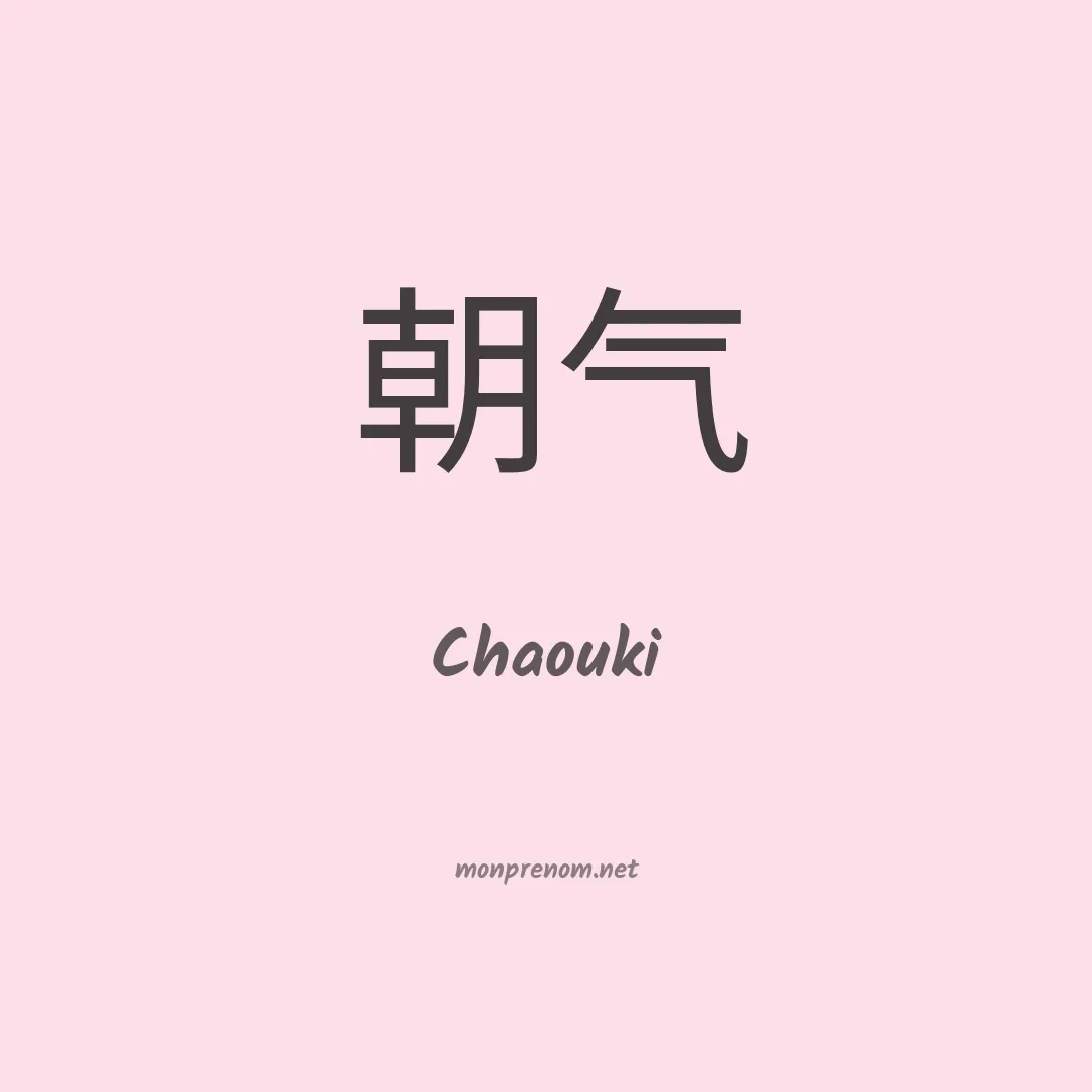 Chaouki en chino