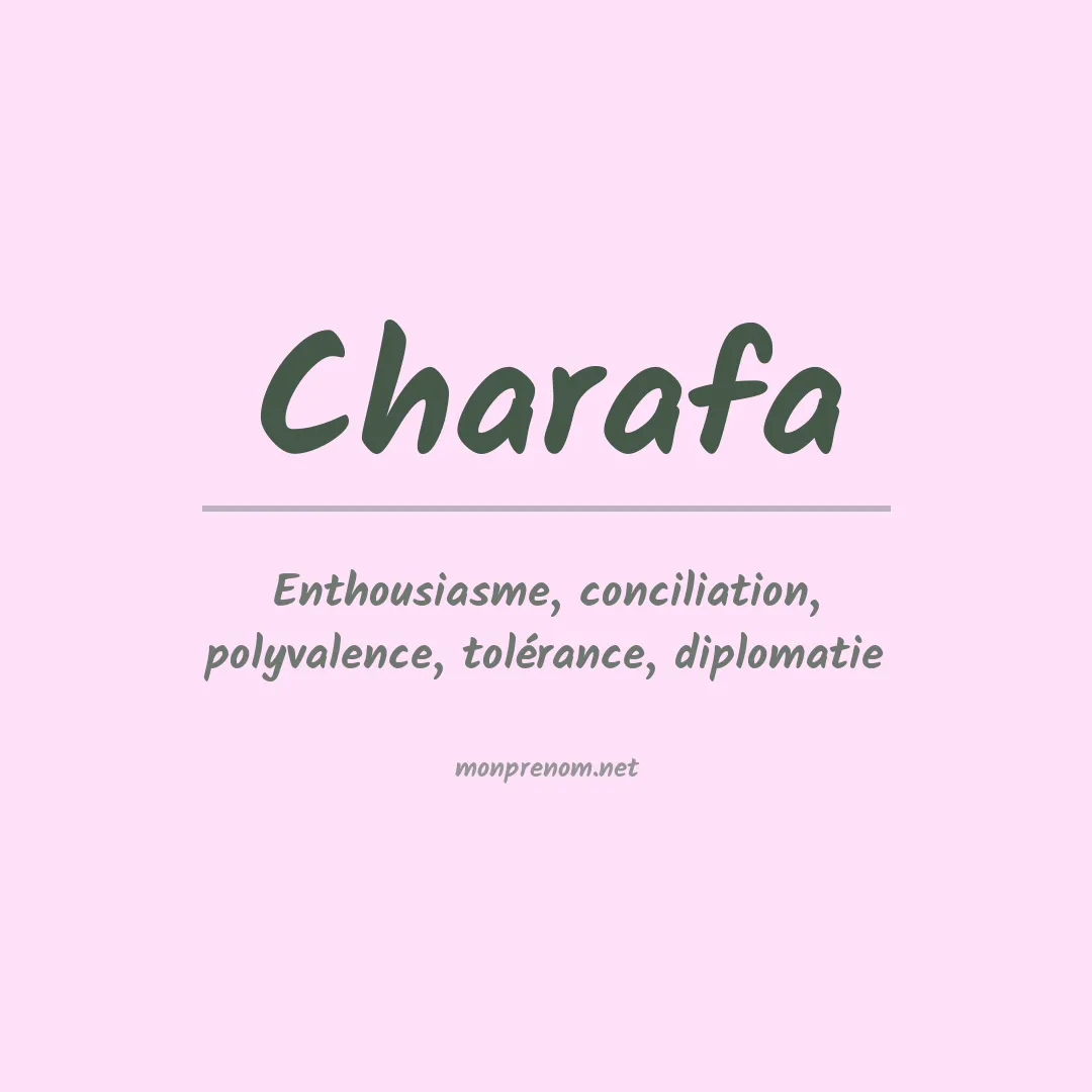 Signification du Prénom Charafa Signification du Prénom Charafa