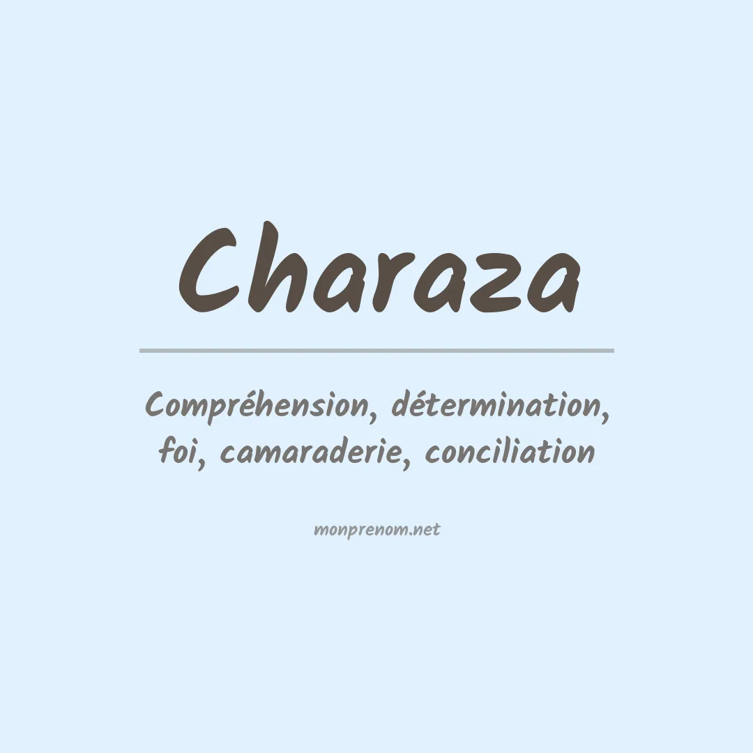 Signification du Prénom Charaza Signification du Prénom Charaza