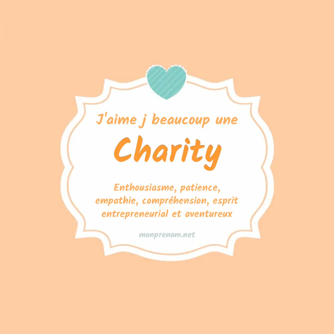 j'aime beaucoup Charity