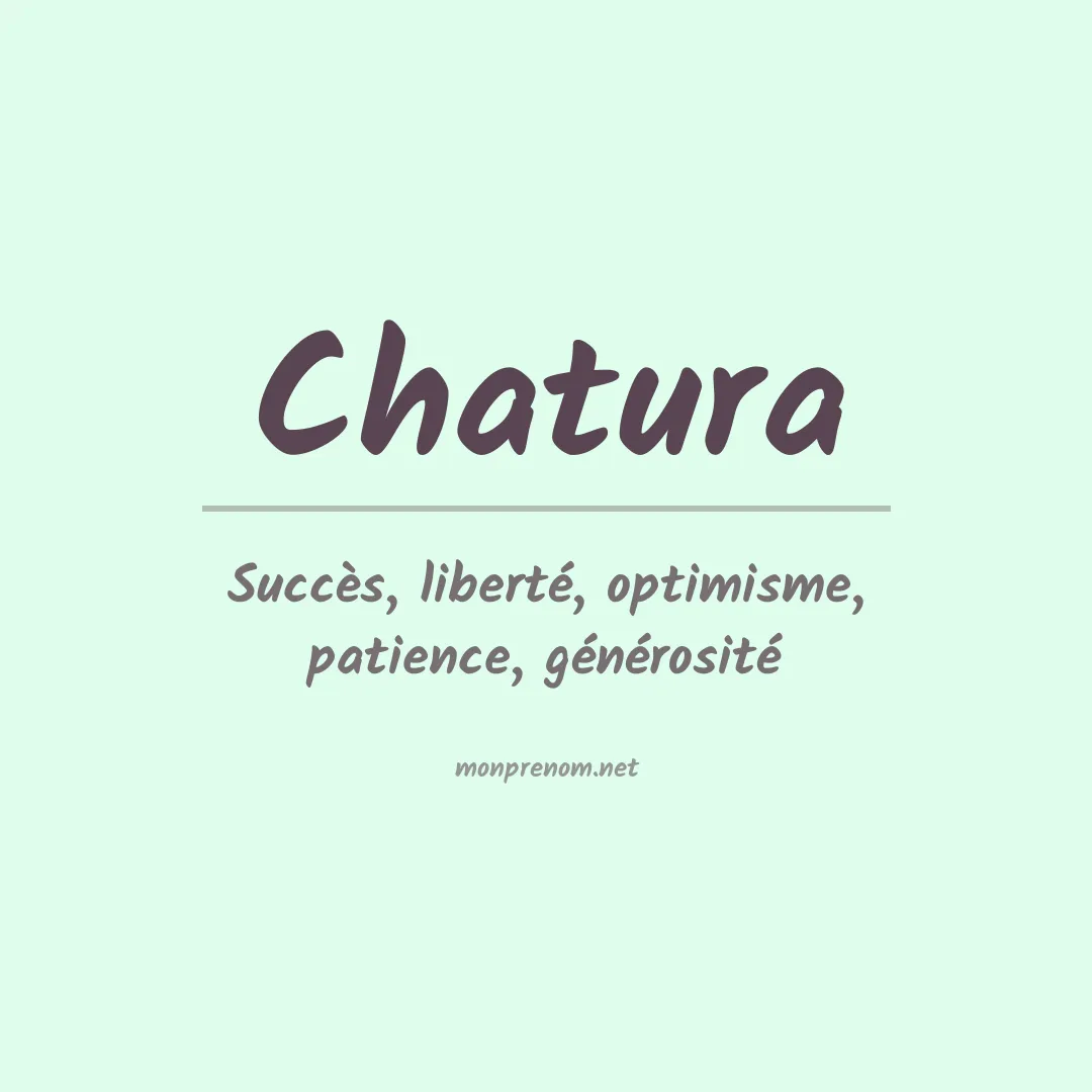 Signification du Prénom Chatura Signification du Prénom Chatura