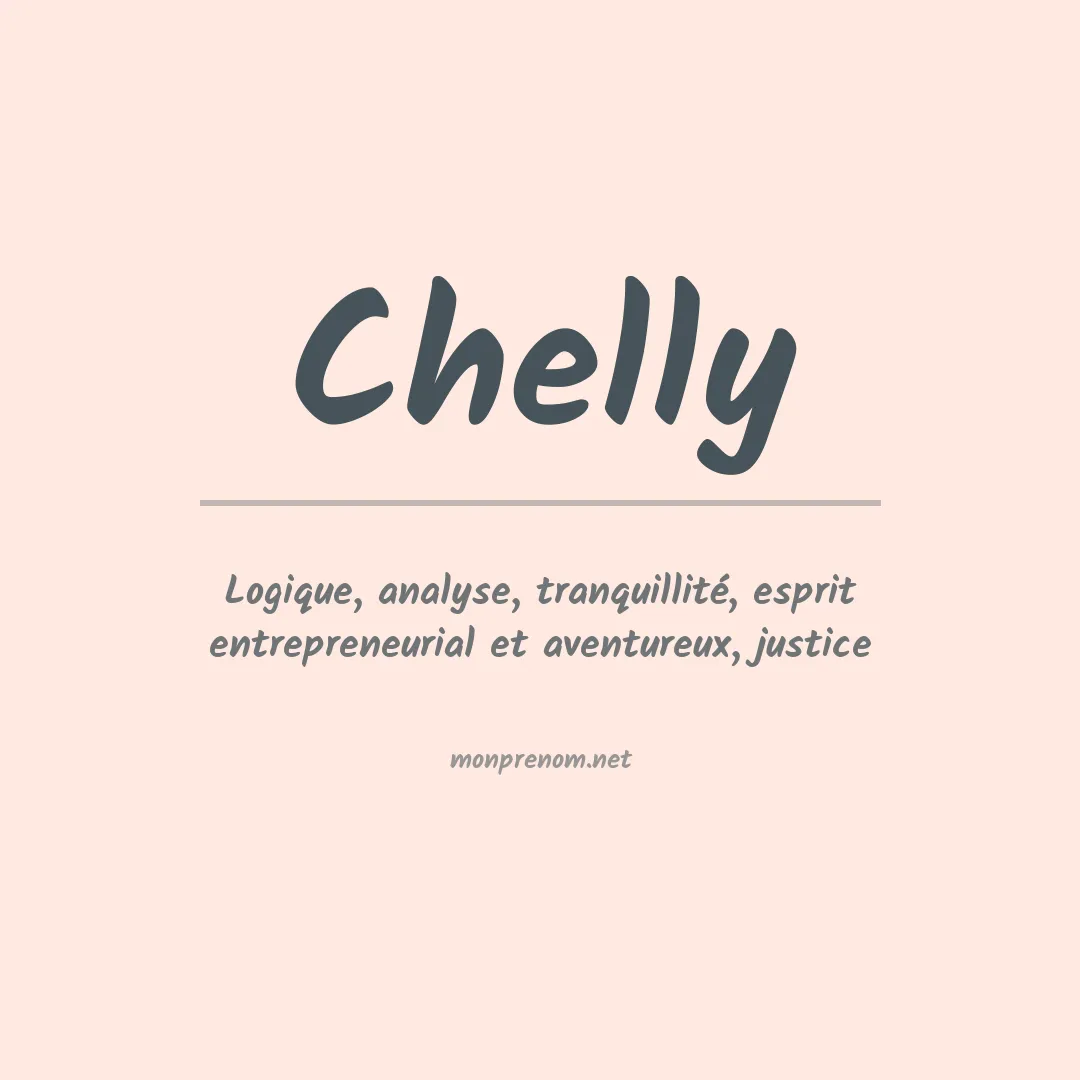 Signification du Prénom Chelly