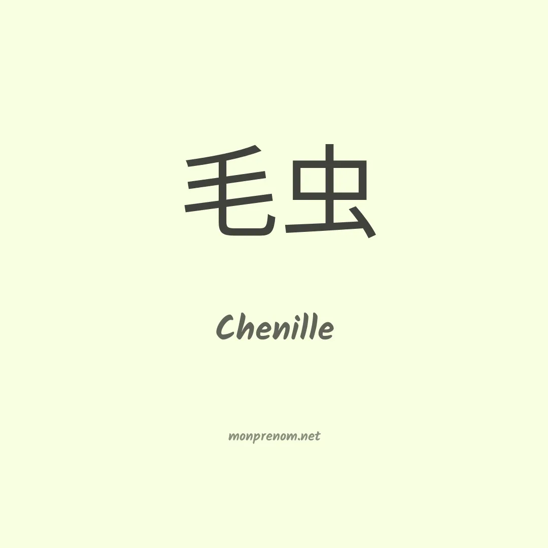 Chenille en chino