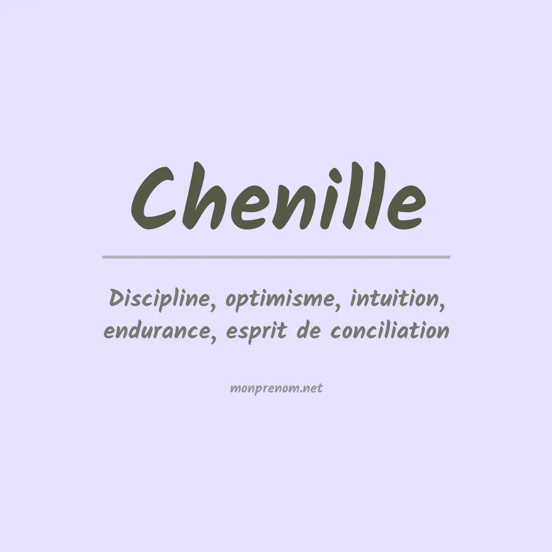 Signification du Prénom Chenille Signification du Prénom Chenille