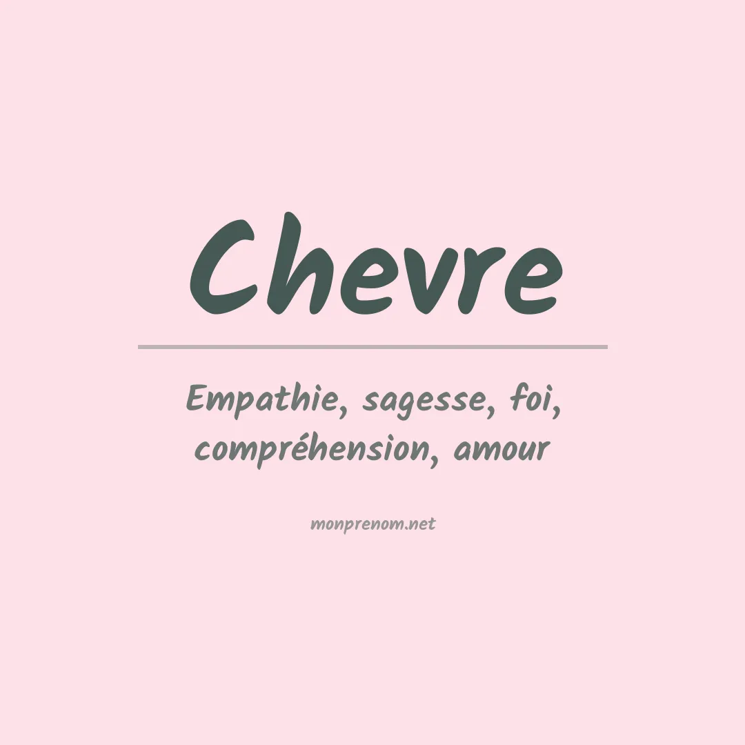Signification du Prénom Chevre Signification du Prénom Chevre