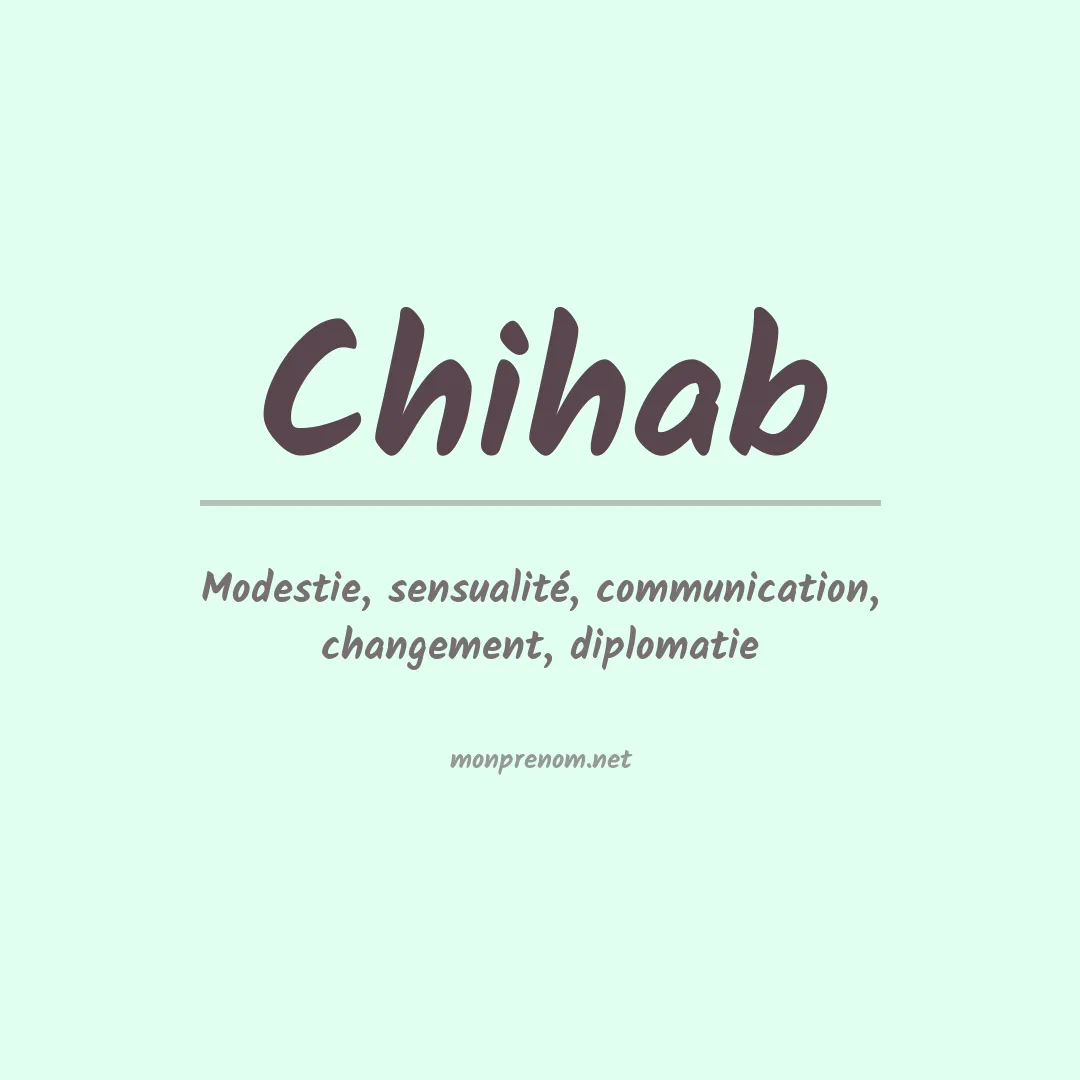 Signification du Prénom Chihab Signification du Prénom Chihab