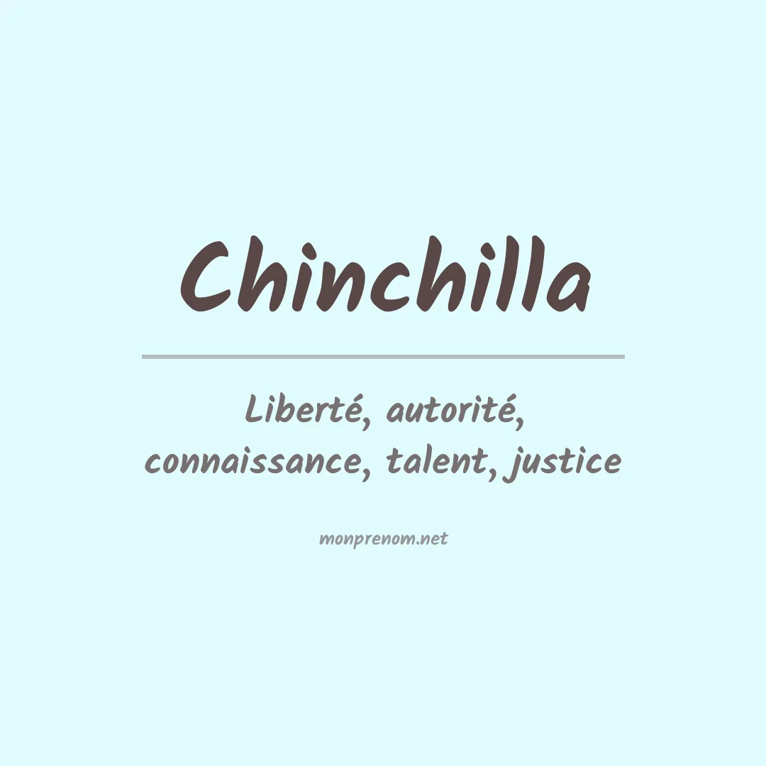 Signification du Prénom Chinchilla Signification du Prénom Chinchilla