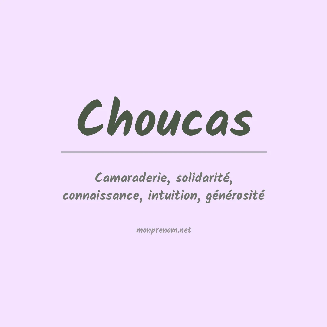 Signification du Prénom Choucas Signification du Prénom Choucas
