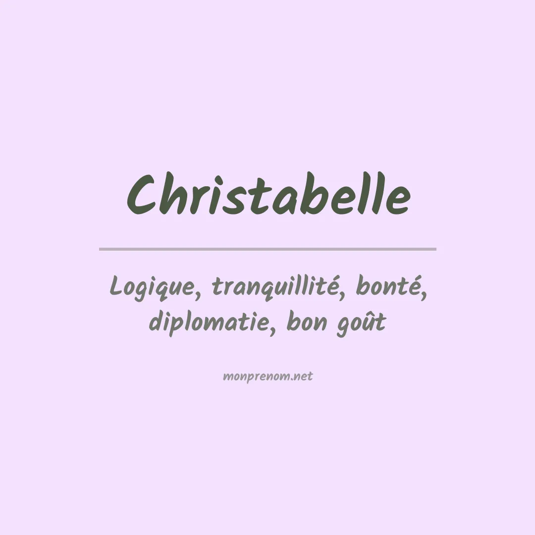 Signification du Prénom Christabelle Signification du Prénom Christabelle