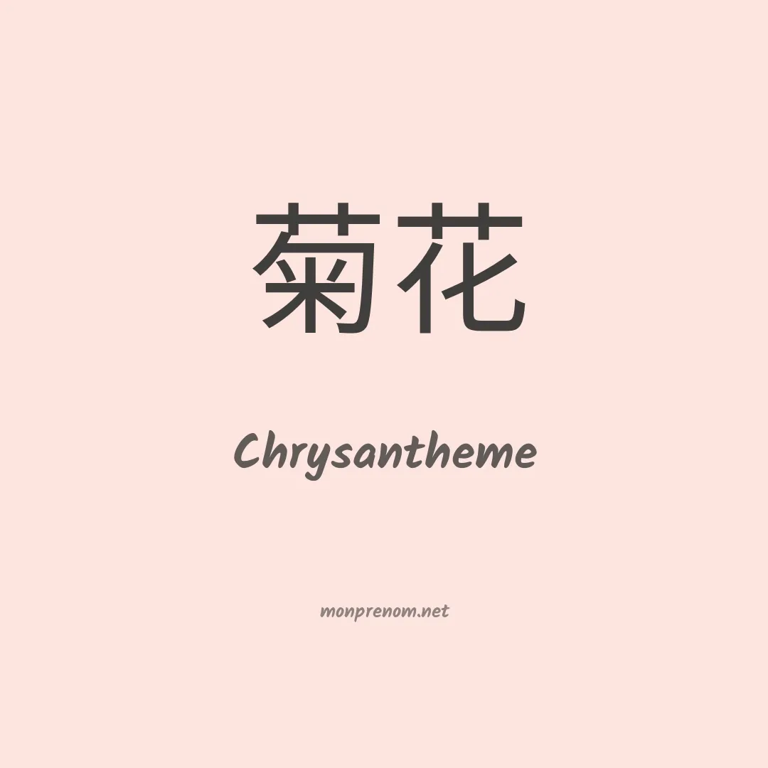 Chrysantheme en chino