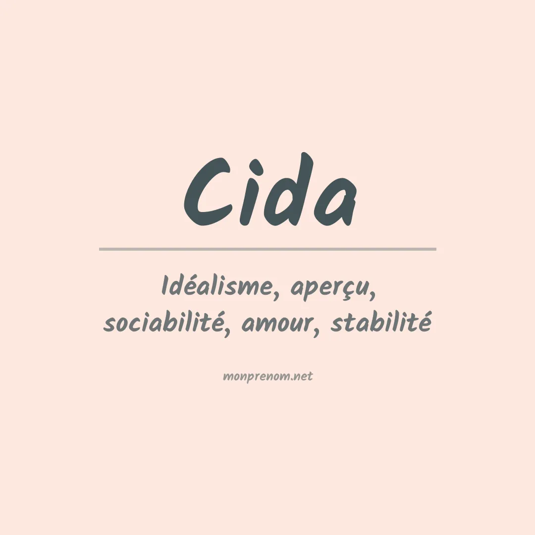 Signification du Prénom Cida