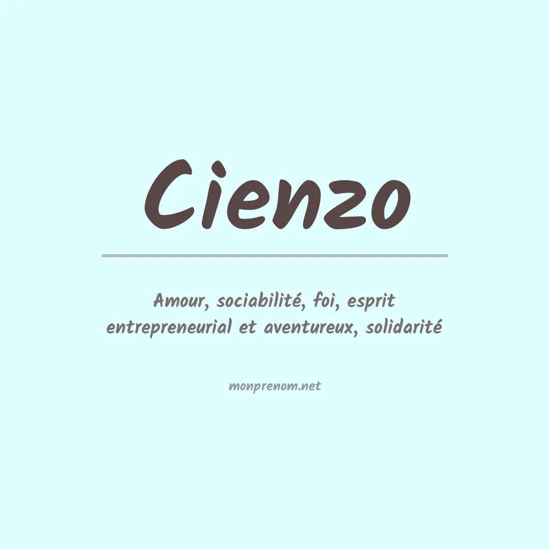 Signification du Prénom Cienzo Signification du Prénom Cienzo