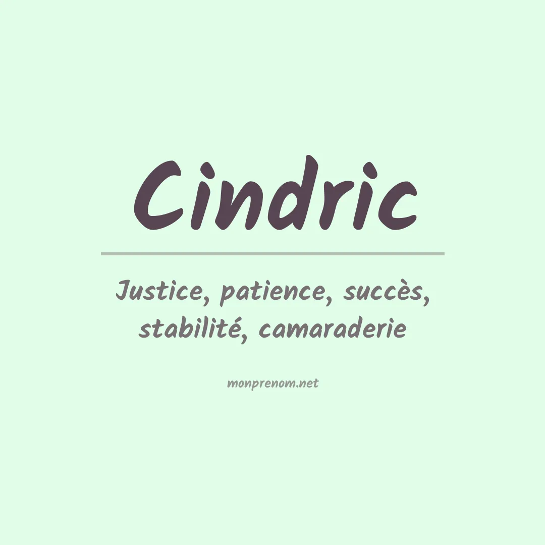 Signification du Prénom Cindric