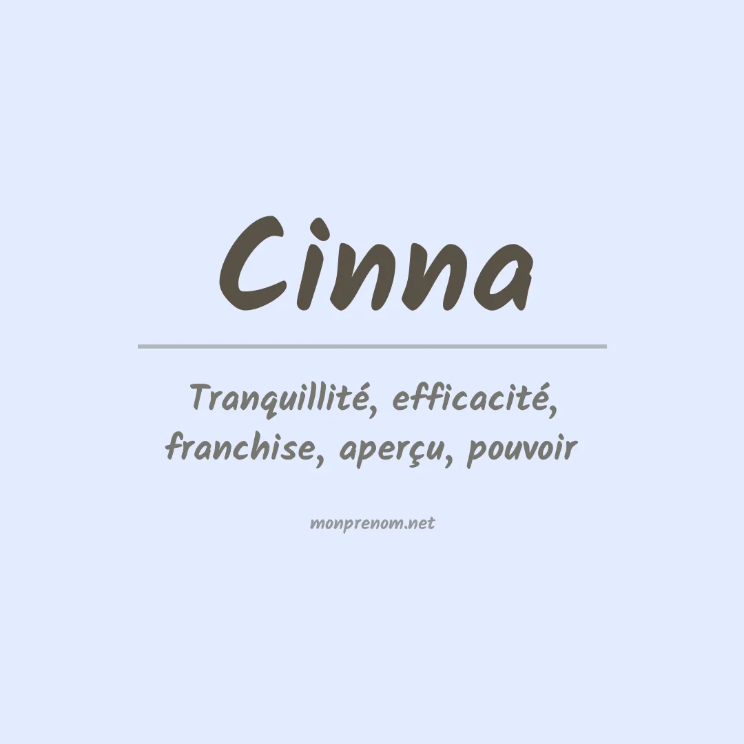 Signification du Prénom Cinna Signification du Prénom Cinna
