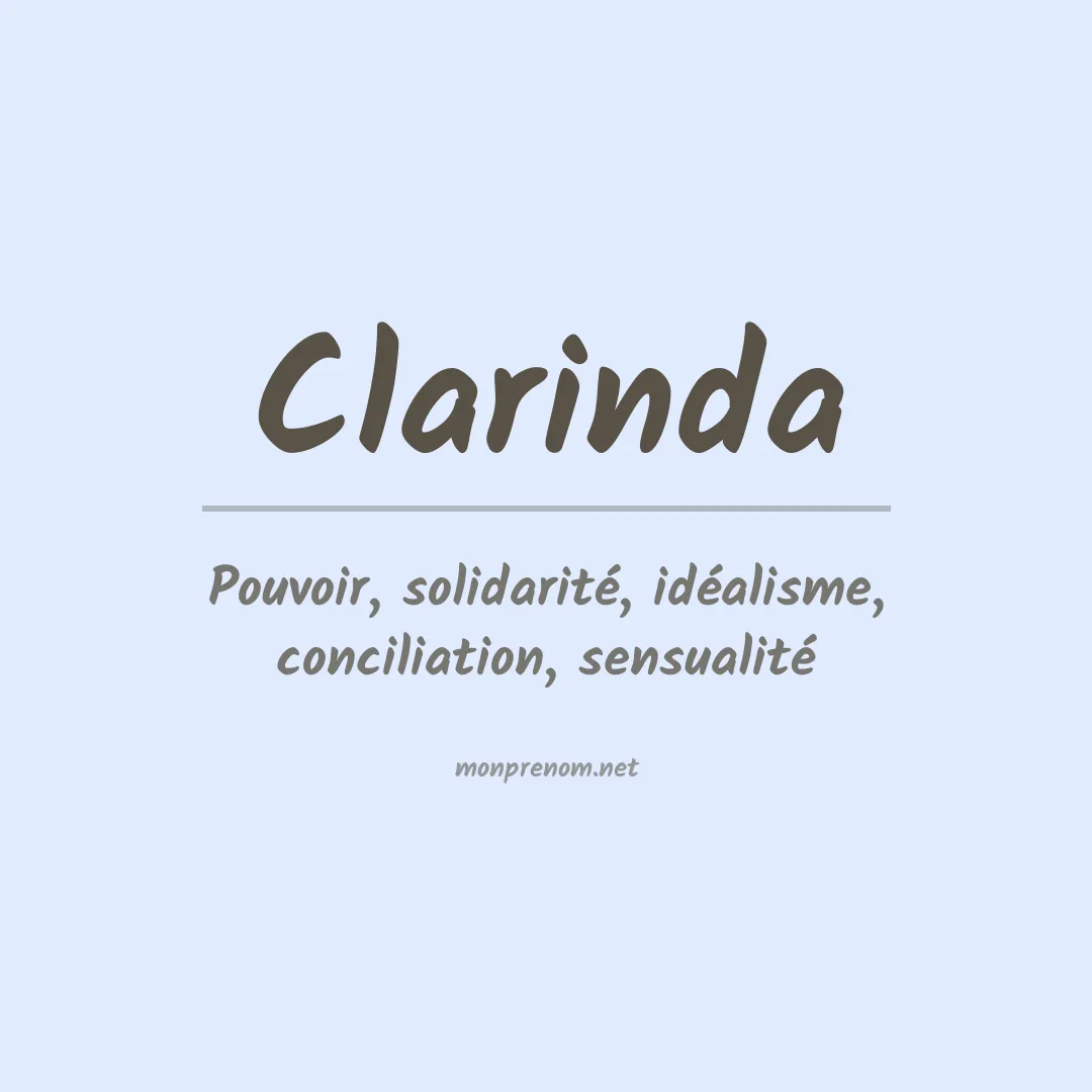 Signification du Prénom Clarinda