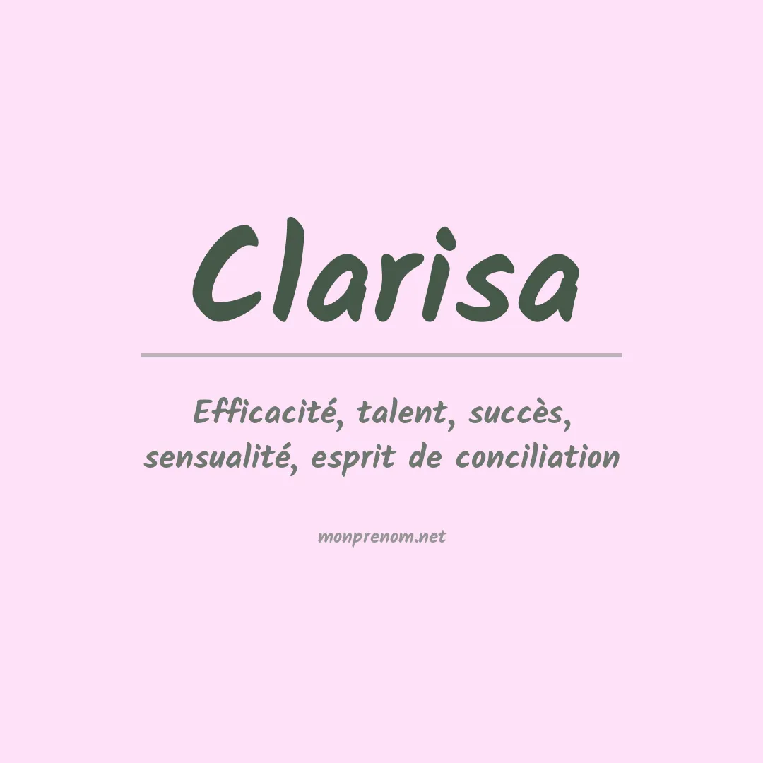 Signification du Prénom Clarisa